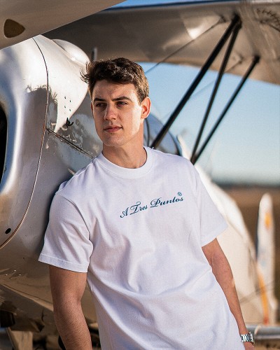 Oversize Aircraft Back T-shirt  White