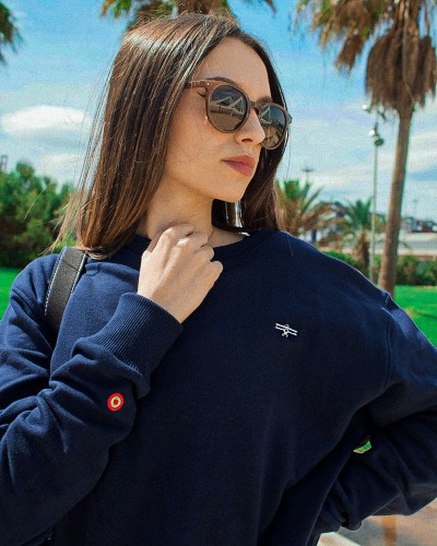 Basic Elegance Hoodie Marine  blue